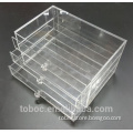 Wholesale clear 3 drawer storage acrylic makeup organizer, acrylic cosmetic organizer display, drawer box